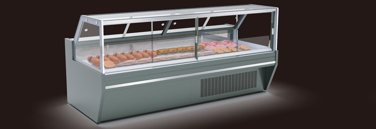 Gefrierschrank mit Glastür