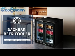 COOLSSMANN Kühlgerät B5 Doppeltür-Hinterbar Bierkühler